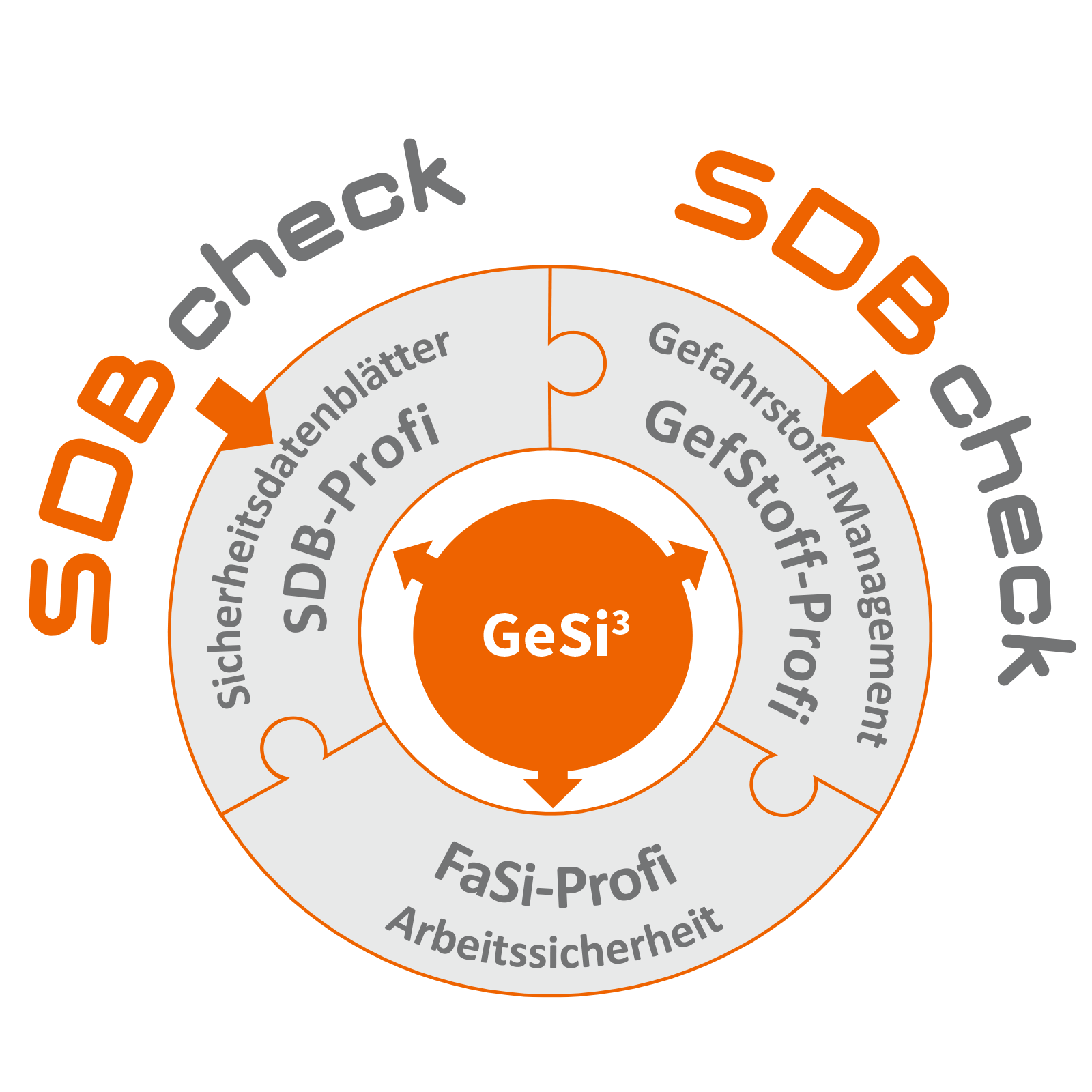 Anknüpfungspunkte des Tools SDBcheck® an die Software GeSi³